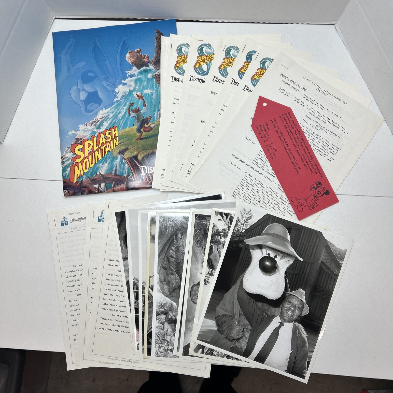1988 Disneyland Splash Mountain Press Kit Unveiling Attraction In Summer of 1989