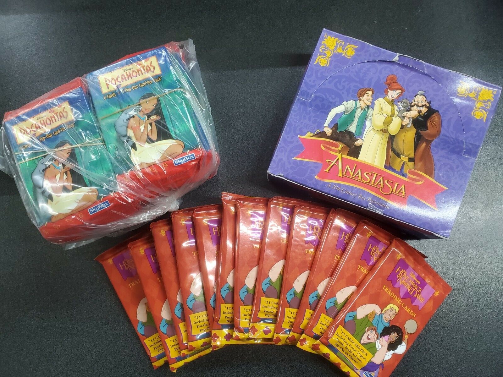 Disney Box Set Sealed Pack Box PLUS 12 DISNEY Unopened Packs Lot Set 84 Packs