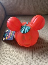Disney Parks Mini Mickey Mouse Light Up Pumpkin 2024 picture
