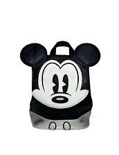 Disney Parks Mickey Mouse Mini Backpack.  Black, Silver **READ** picture