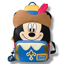 Disney Loungefly Mickey Mouse Three Musketeers Cosplay Mini Backpack picture