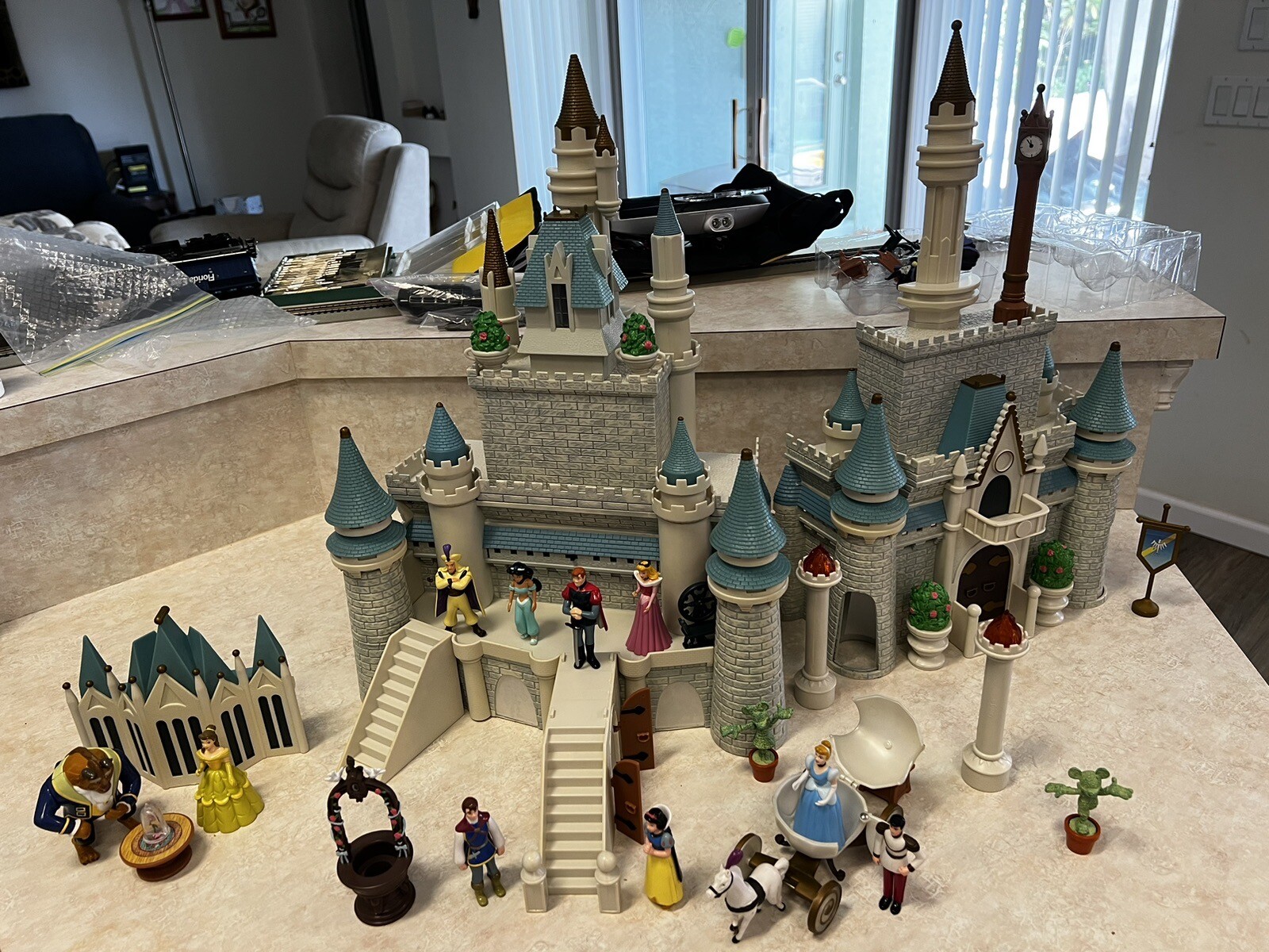 Vintage Walt Disney World Cinderella Castle Monorail Park Playset ...