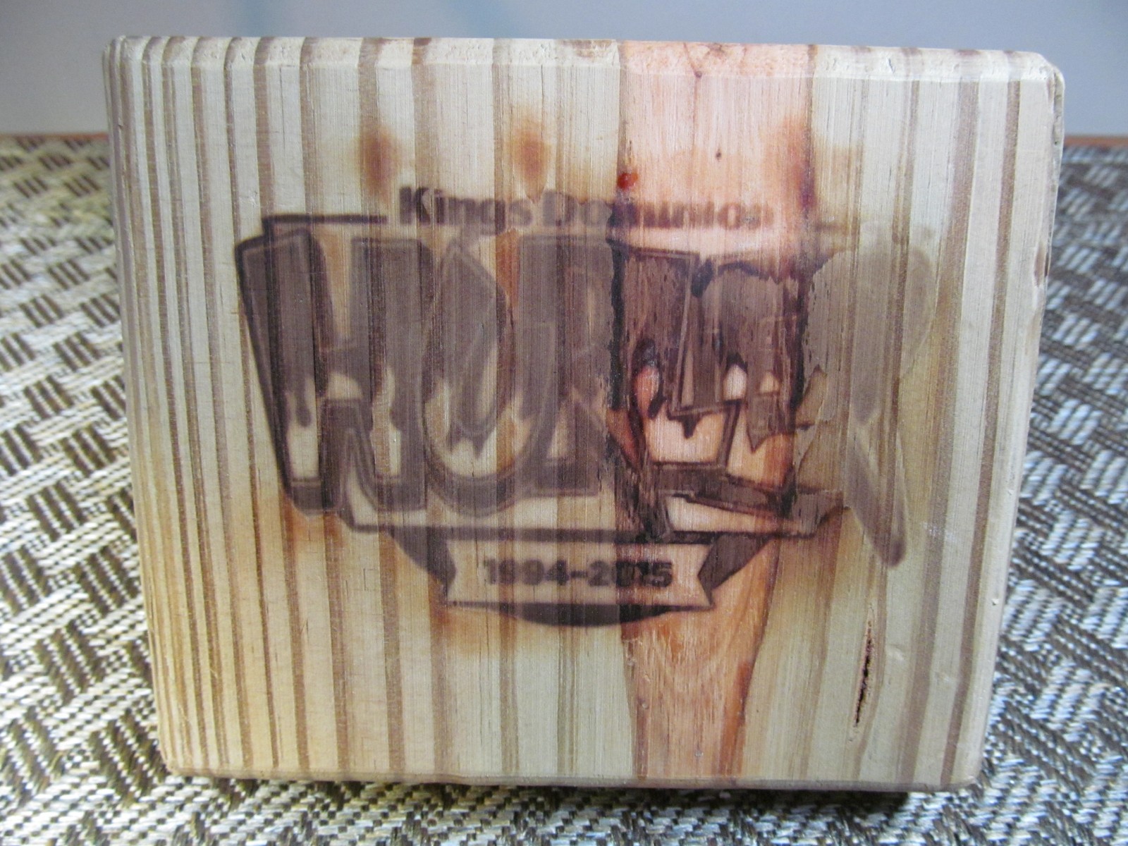 KINGS DOMINION HURLER TRACK WOODEN BLOCK ROLLER COASTER MEMORABILIA 2015 BRANDED KINGS DOMINION HURLER TRACK WOODEN BLOCK ROLLER COASTER MEMORABILIA 2015 BRANDED