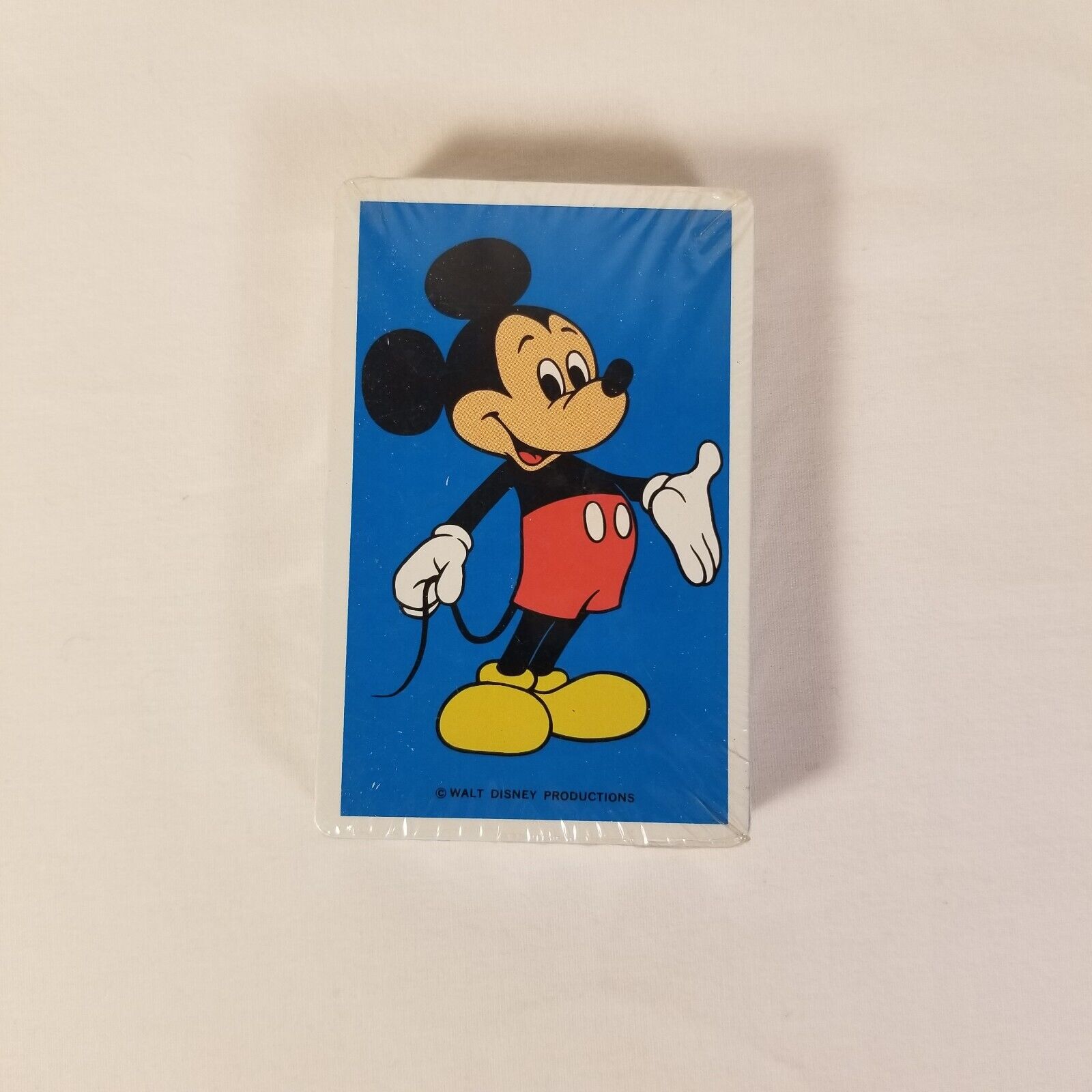 Walt Disney World Mickey Mouse Playing Cards Sealed NOS Blue Vintage