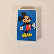 Walt Disney World Mickey Mouse Playing Cards Sealed NOS Blue Vintage picture