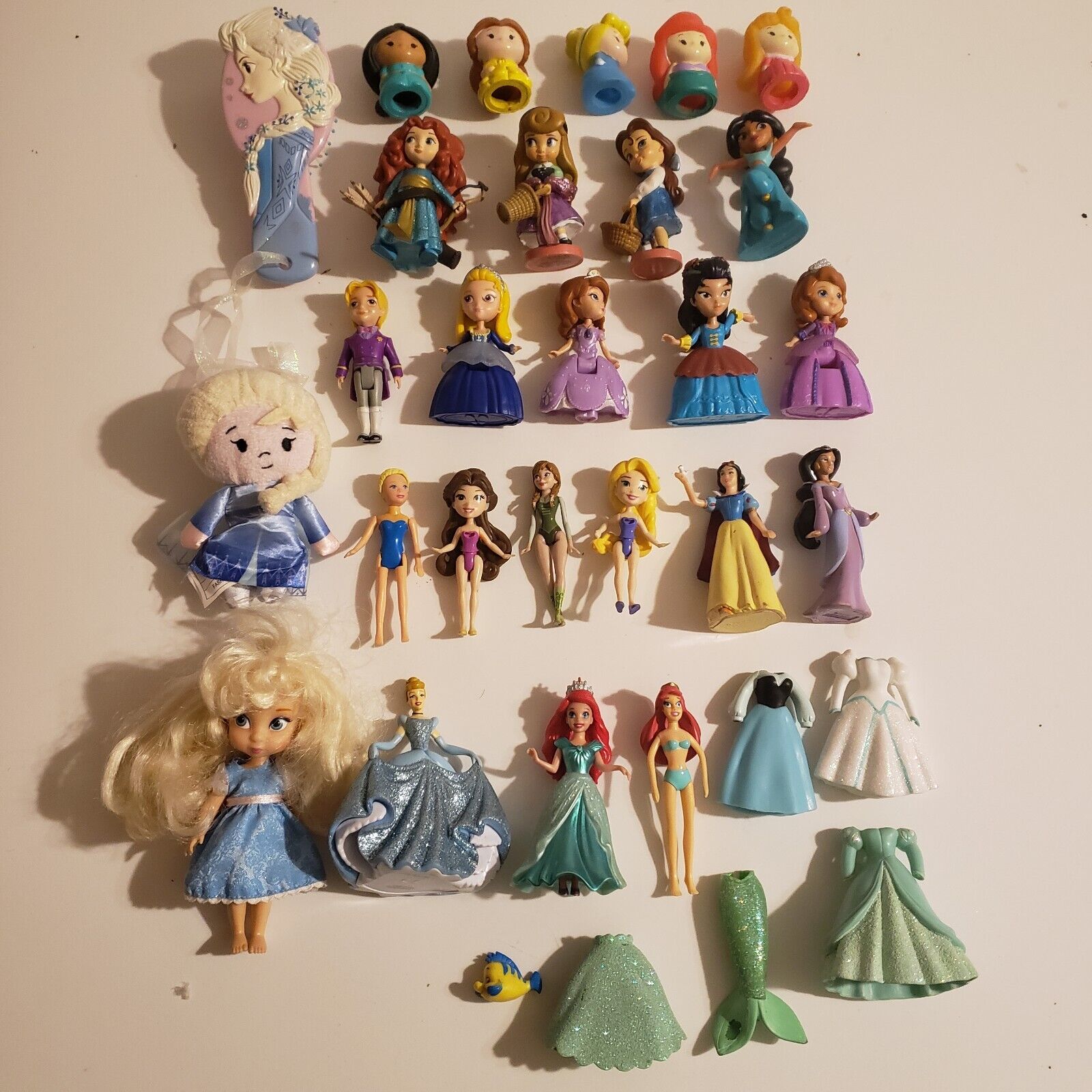 Disney Princess Toy Doll Figure Lot