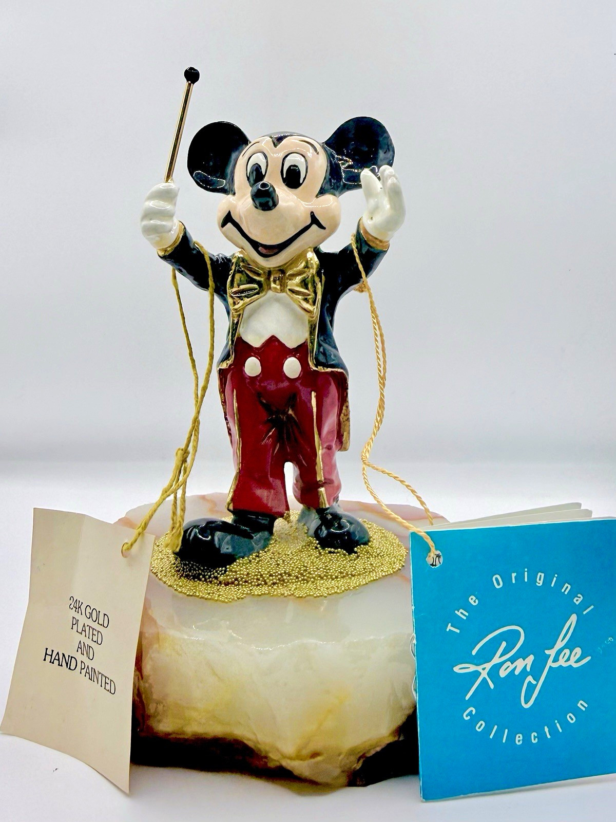 Ron Lee Mickey Mouse Disney Figurine 1985 24K Gold Plated Hand Painted WDP Ron Lee Mickey Mouse Disney Figurine 1985 24K Gold Plated Hand Painted WDP
