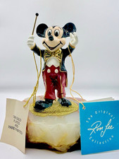 Ron Lee Mickey Mouse Disney Figurine 1985 24K Gold Plated Hand Painted WDP picture