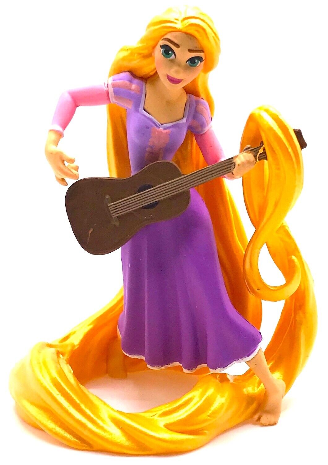 RAPUNZEL Disney Princess TANGLED Dress PVC TOY Playset Figure 3 1/4\