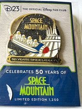Disney D23 Space Mountain 50th Anniversary 2025 Glitter LE 1250 Single Pin picture