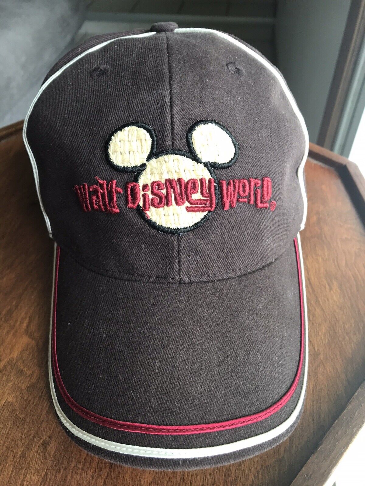 Disney World brown hang loose baseball style cap hat snapback