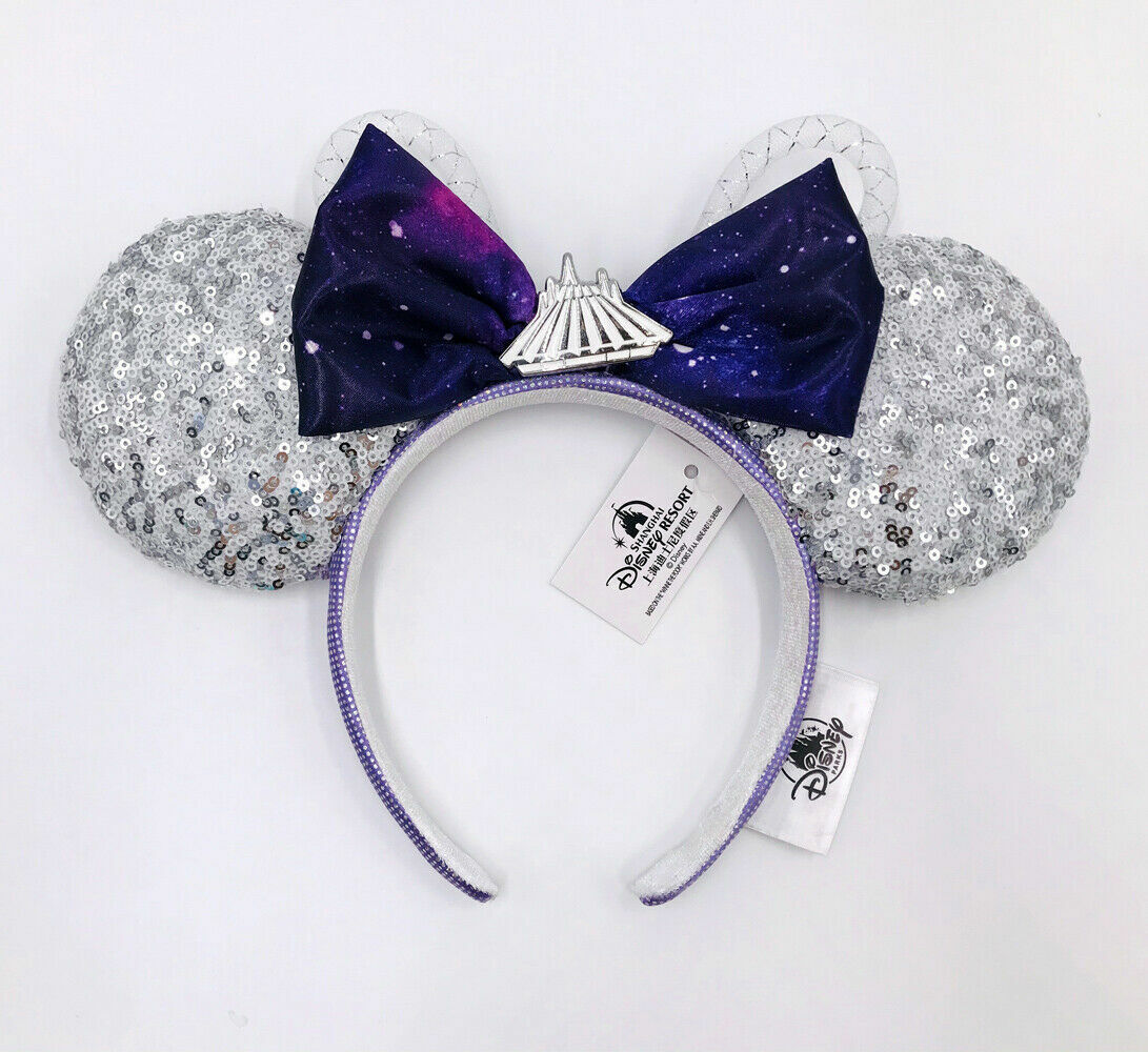  Gift Space Mountain Ears Disney Parks Minnie Mouse Shanghai 2021 Purple