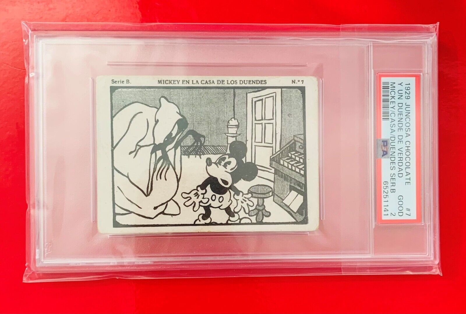 1929 Juncosa Chocolate Mickey Mouse ROOKIE PSA 2 Disney High End Collector Grail