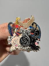 Defy The 5 - Busch Gardens Tampa Pin - Scorpion, Montu, Sheikra, Kumba, & Gwazi picture