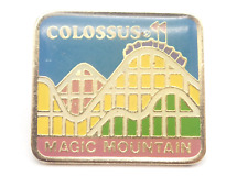 Colossus Roller Coaster Six Flags Magic Mountain Vintage Lapel Pin picture