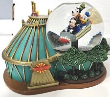 Vintage Disneyland Tomorrowland Space Mountain Roller-coaster Snow Globe Mickey picture