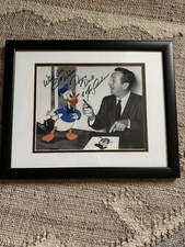 Donald Duck And Walt Disney Print Signed By Tony Anselmo Toon City COA picture