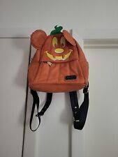 Disney Parks Loungefly Halloween Pumpkin Mickey Mouse Mini Backpack 2019 Orange picture