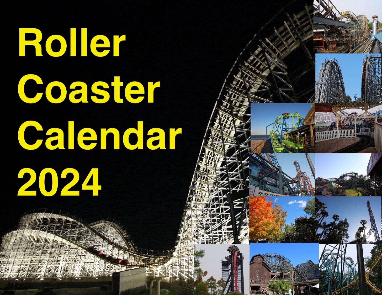 2024 Roller Coaster Calendar