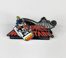 Disney Pin Disneyland Space Mountain Tomorrowland Mickey Mouse Minnie Donald picture