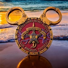 🔥Walt Disney Resort Mickey Ears Maroon Disney Challenge Coin US Secret Service picture