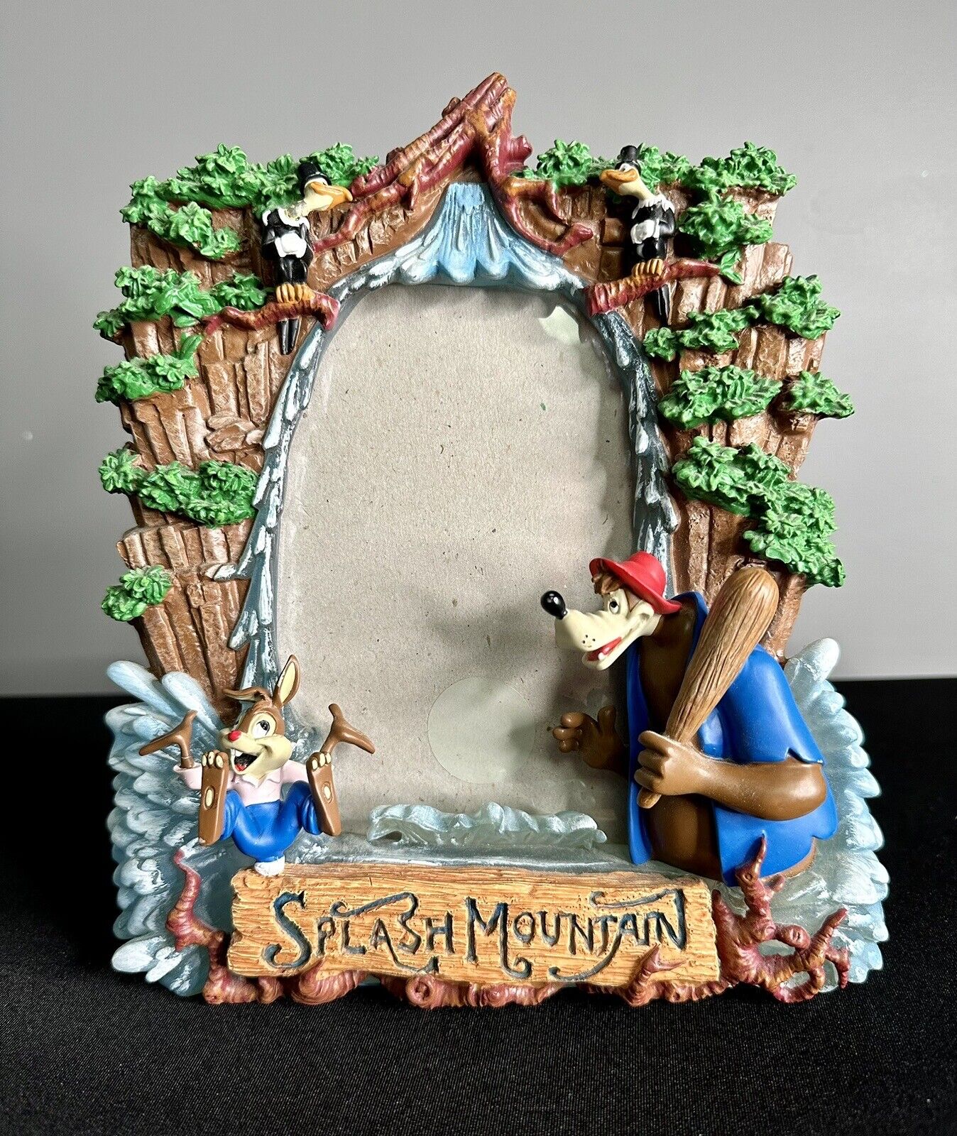 RARE Vintage Disney Parks Splash Mountain 3D Picture Frame w/ Brer Rabbit, Bear