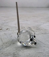 Swarovski Crystal Mini Mouse Figurine Silver Spring Tail Vintage Retired 7655 picture