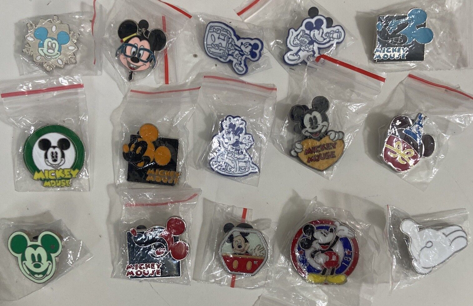 Disney Mickey Mouse Only Pins lot of 15