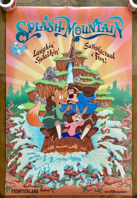 HUGE ATTRACTION POSTER 36x54 Splash Mountain Disney World Song of the South SOTS HUGE ATTRACTION POSTER 36x54 Splash Mountain Disney World Song of the South SOTS