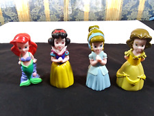 Disney Princess Rubber Figures Lot Of 4 Belle Ariel Snow White Cinderella  picture