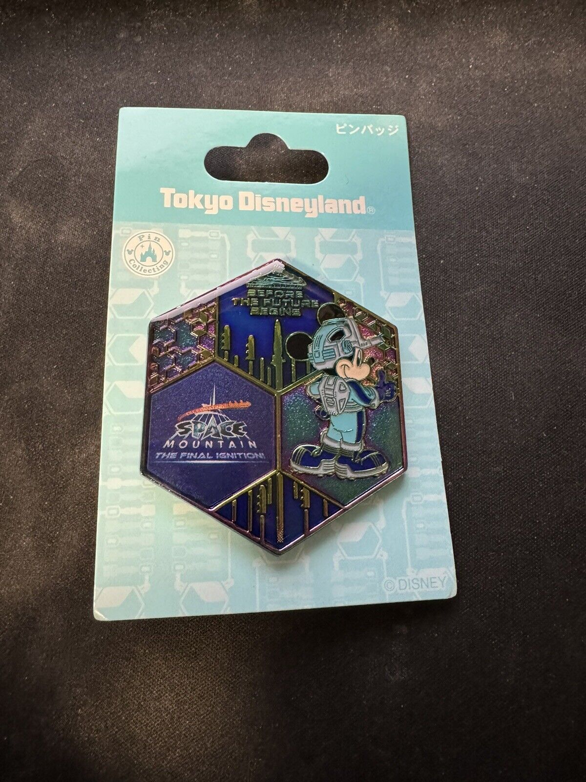 Japan Tokyo Disney Resort Store Pin Badge Space Mountain The Final Ignition TDR