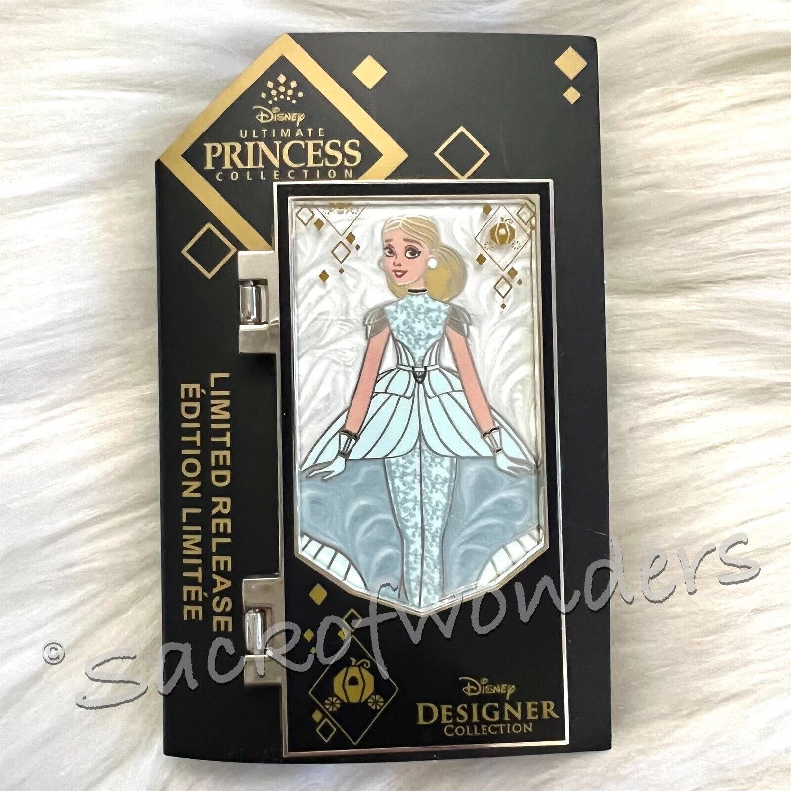 DISNEY Ultimate Princess Designer Collection Hinged Pins LE ( CINDERELLA ) NEW