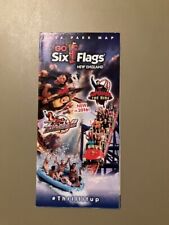 2014 Six Flags New England amusement park map brochure guide roller coaster picture