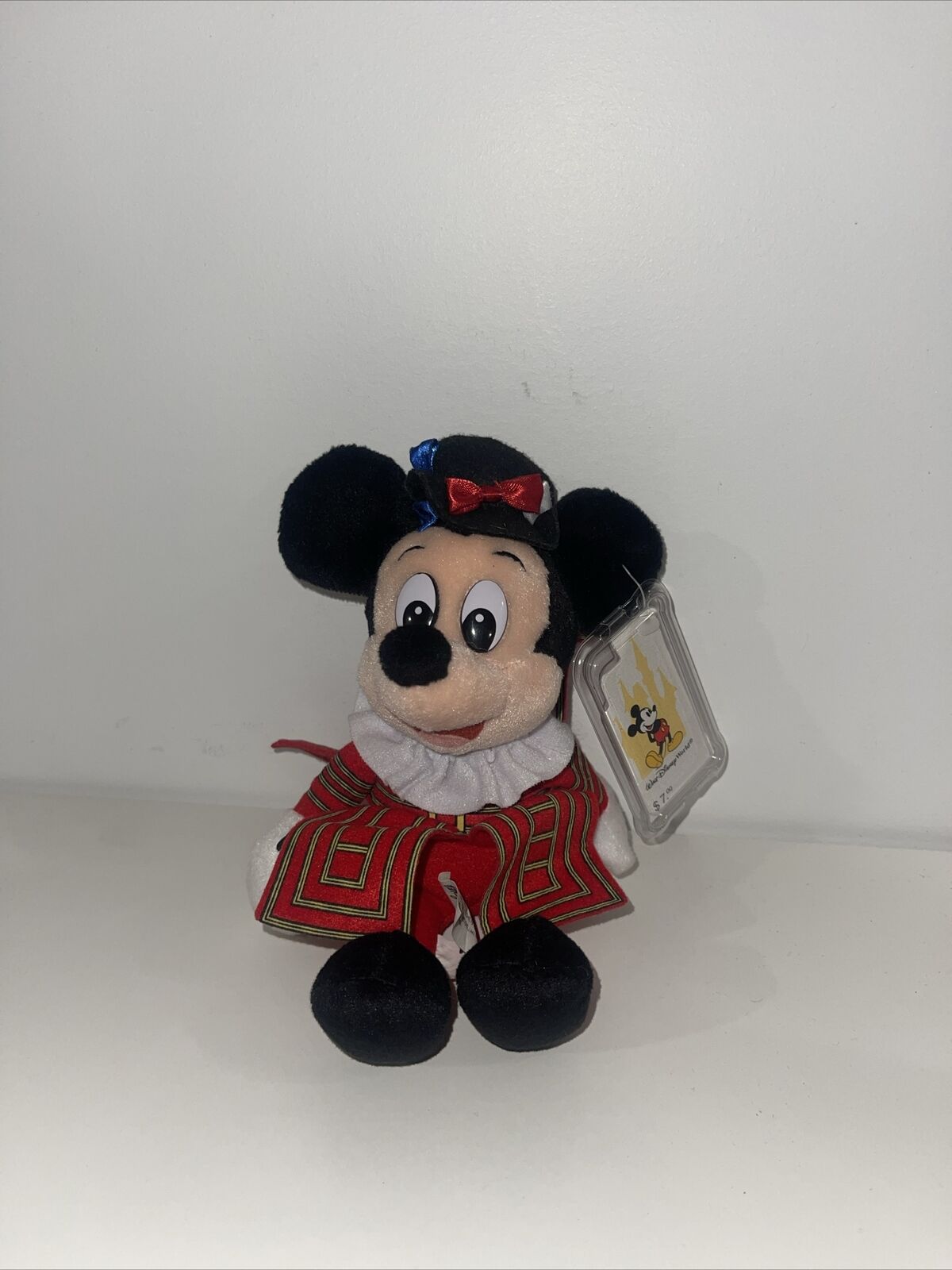 Disney Parks ENGLISH Mickey Mouse Mini Bean Bag Plush  7”