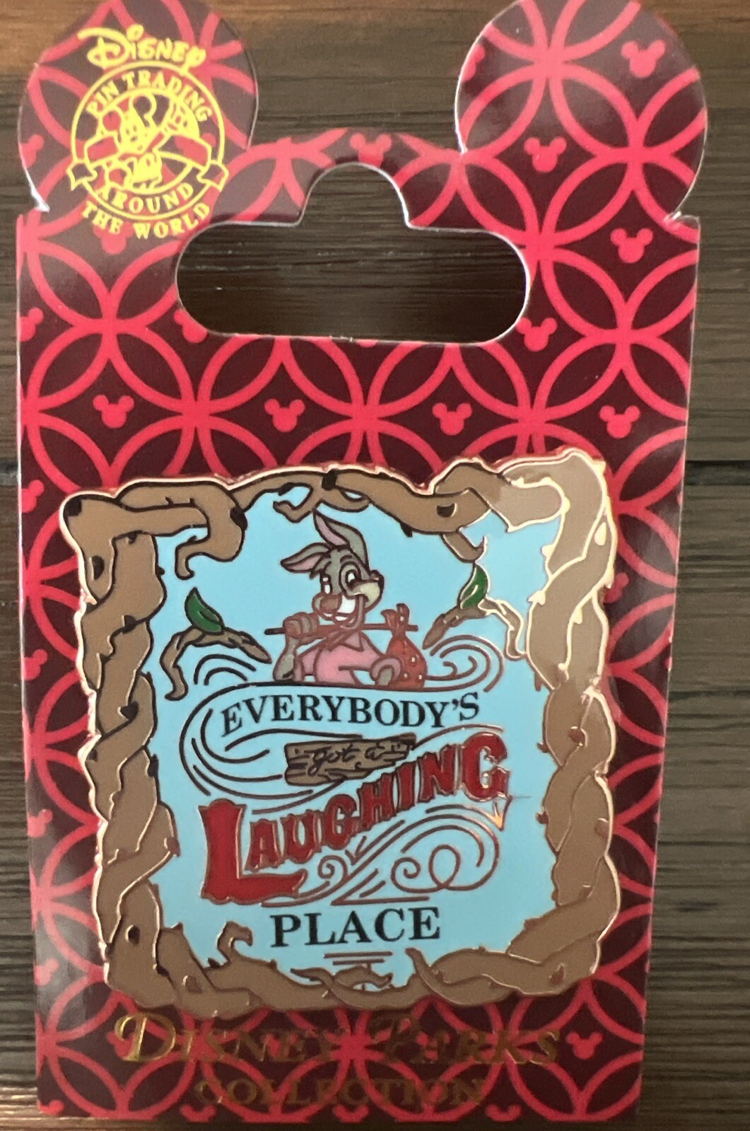 Laughing Rabbit Pin Disney Splash Mountain Everybody’s Got a Laughing Place New Brer Rabbit ...