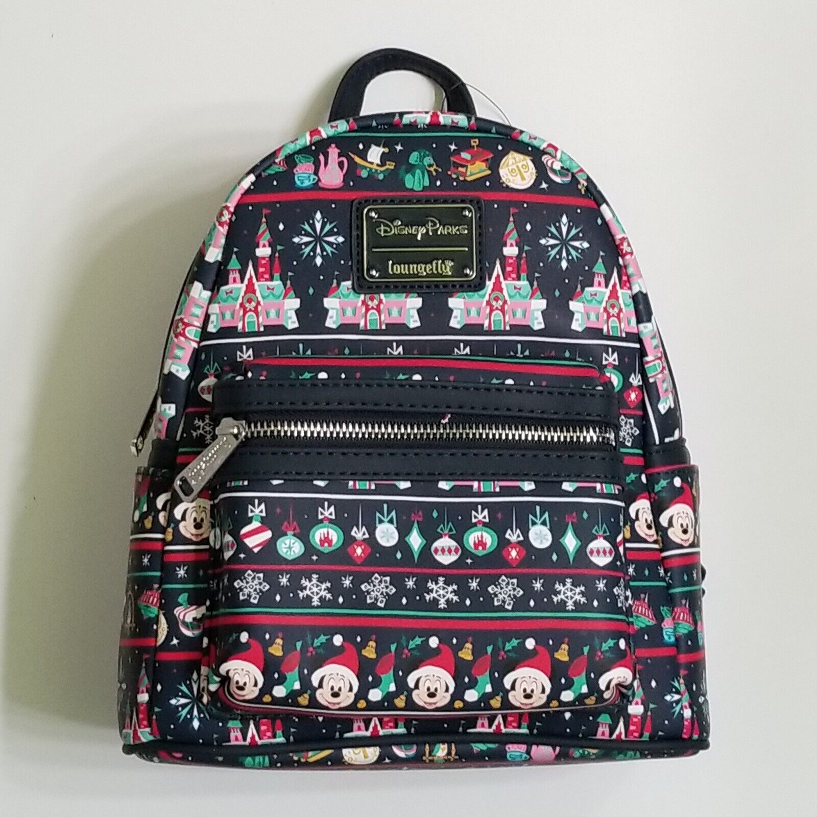 Disney Parks Mickey Mouse Holiday Celebration Backpack By Loungefly