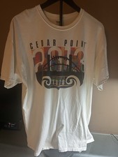 Cedar Point Amusement Park 2013 Roller Coaster Shirt Size XL picture