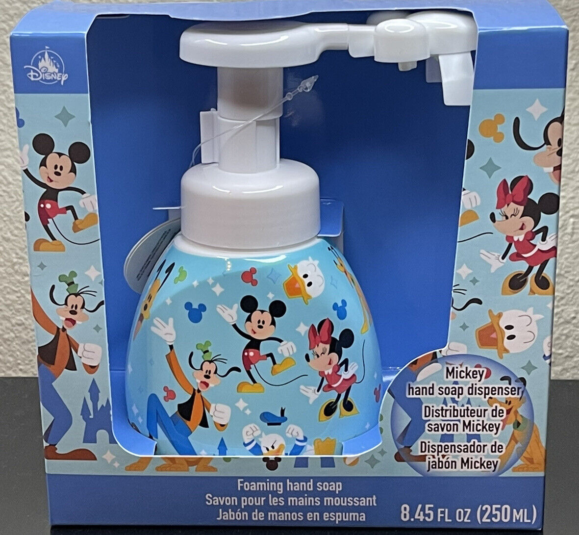 DIsney Parks Mickey Mouse Shaped Foaming Hand Soap Dispenser New Sealed