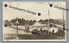 RPPC Roller Coaster Amusement Park VENICE CA California Real Photo Postcard picture