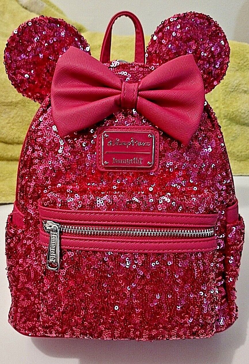 Disney Loungefly Sequin Orchid Magenta Backpack NWT 2022 VHTF