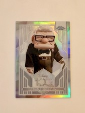 Topps Chrome Disney 100 2023 Carl Fredricksen UP Trading Card #75 Refractor picture
