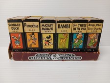 Walt Disney Mickey Mouse Library of Card Games By Russell Mfg Vol 1-6 picture