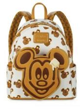 Disney Loungefly Mickey Mouse Waffle Mini Backpack Bag Brand New In Hand picture