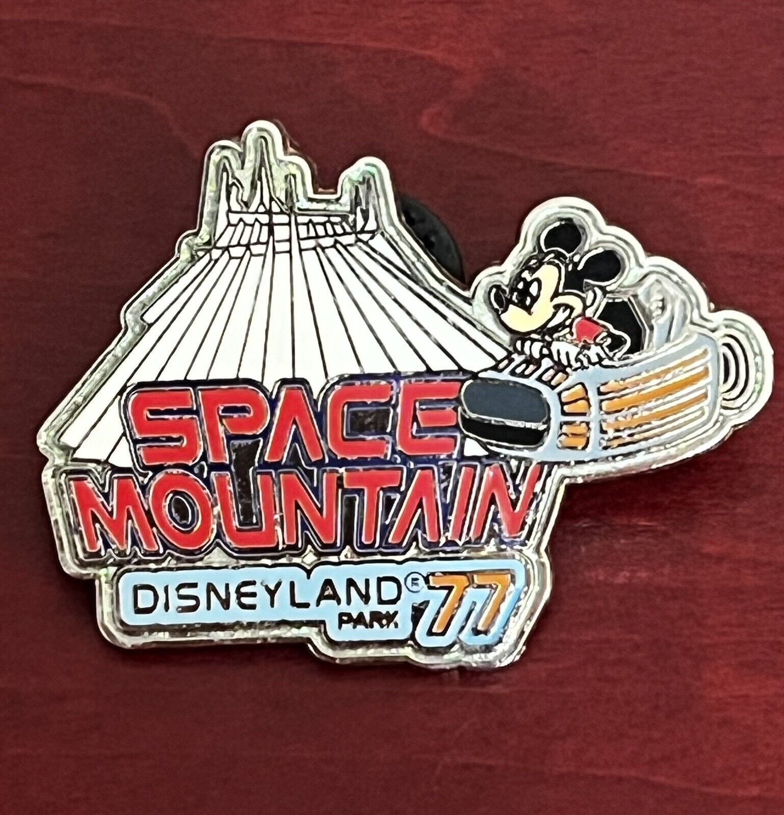 Disney Parks 2008 Space Mountain Mickey Mouse Rocket Ship Disneyland Trading Pin