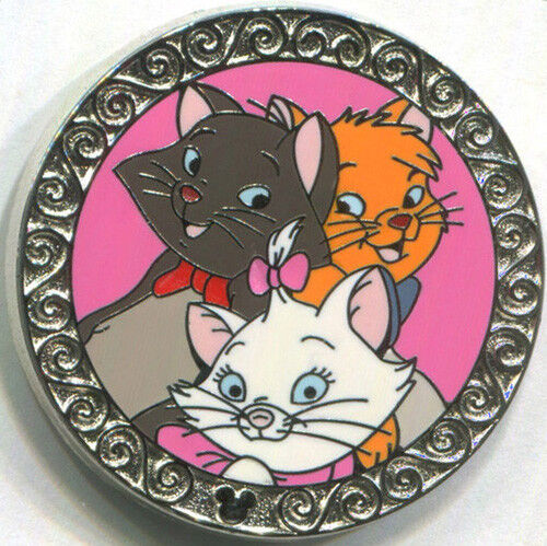 MARIE BERLIOZ & TOULOUSE Cats Hidden Mickey DLR Aristocats Collection Disney Pin