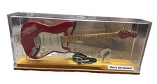RARE Disney Rock ’n’ Roller Coaster Mini Guitar Display Rock the World Aerosmith picture