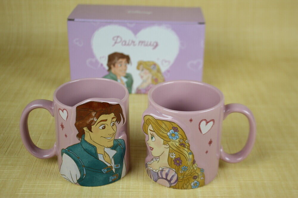 Disney princess Tangled Rapunzel & Flynn pair mug animated Disney gift USA