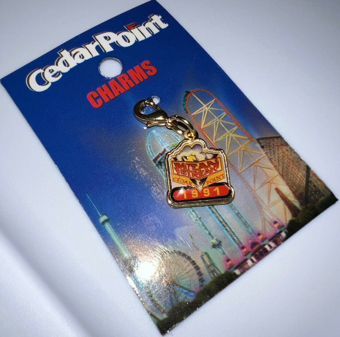 Vintage Cedar Point Mean Streak Charm Roller Coaster