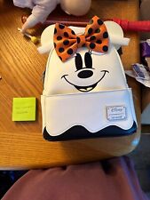 Loungefly Disney Ghost Minnie Mouse Glow In The Dark Cosplay Mini Backpack NEW picture