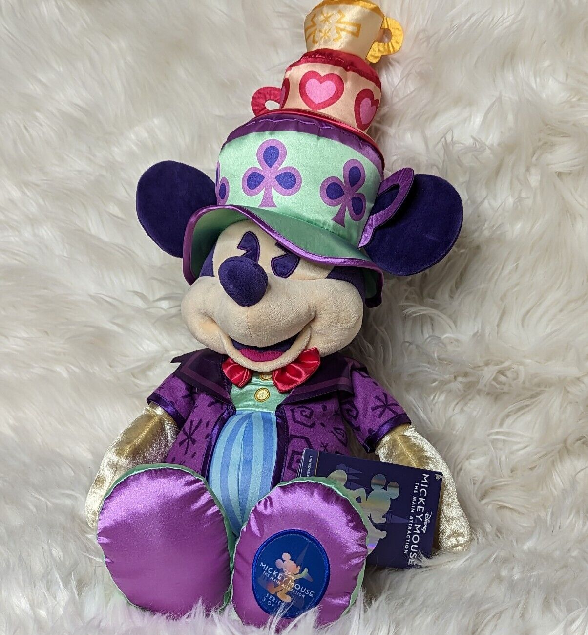 Disney Parks Mickey Mouse The Main Attraction Mad Tea Party Plush LR 3/12